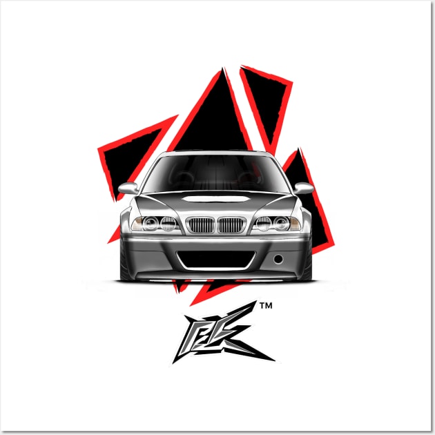 bmw e46 m3 stanced Wall Art by naquash